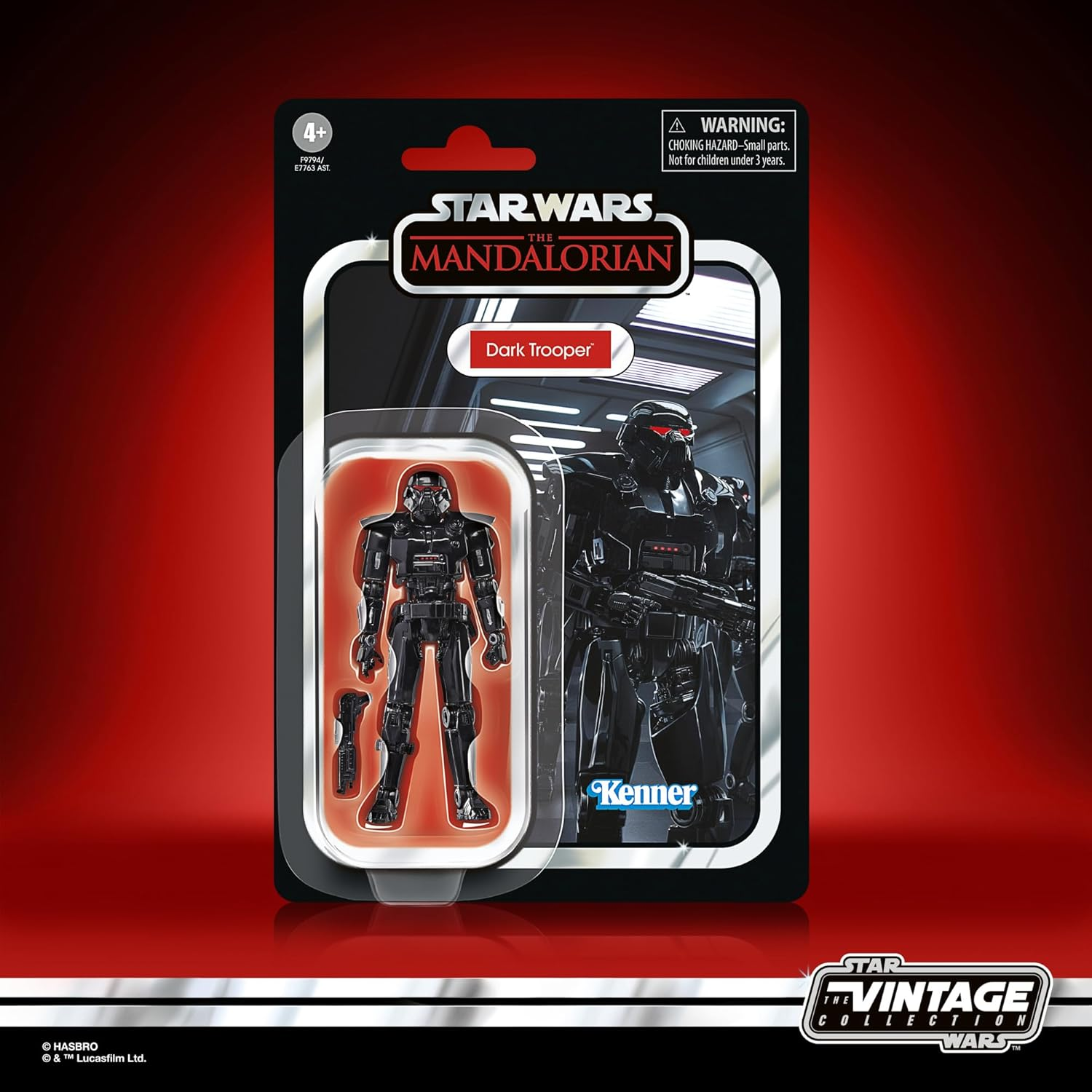 Star Wars the Vintage Collection Dark Trooper, Star Wars: the Mandalorian 3.75 Inch Collectible Action Figure image number 2