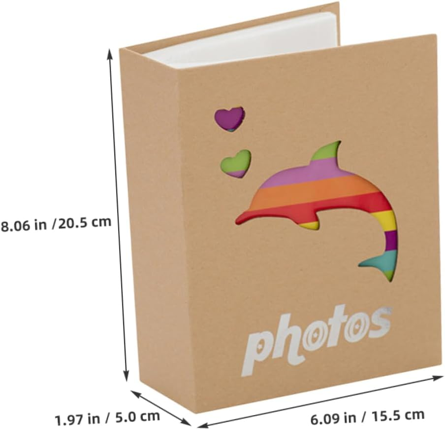 Baby Photo Album 5X7 Inches 200 Pages Colored Kraft Paper Adorable Design for Children and Baby Picture Storage - As Shown image number 6