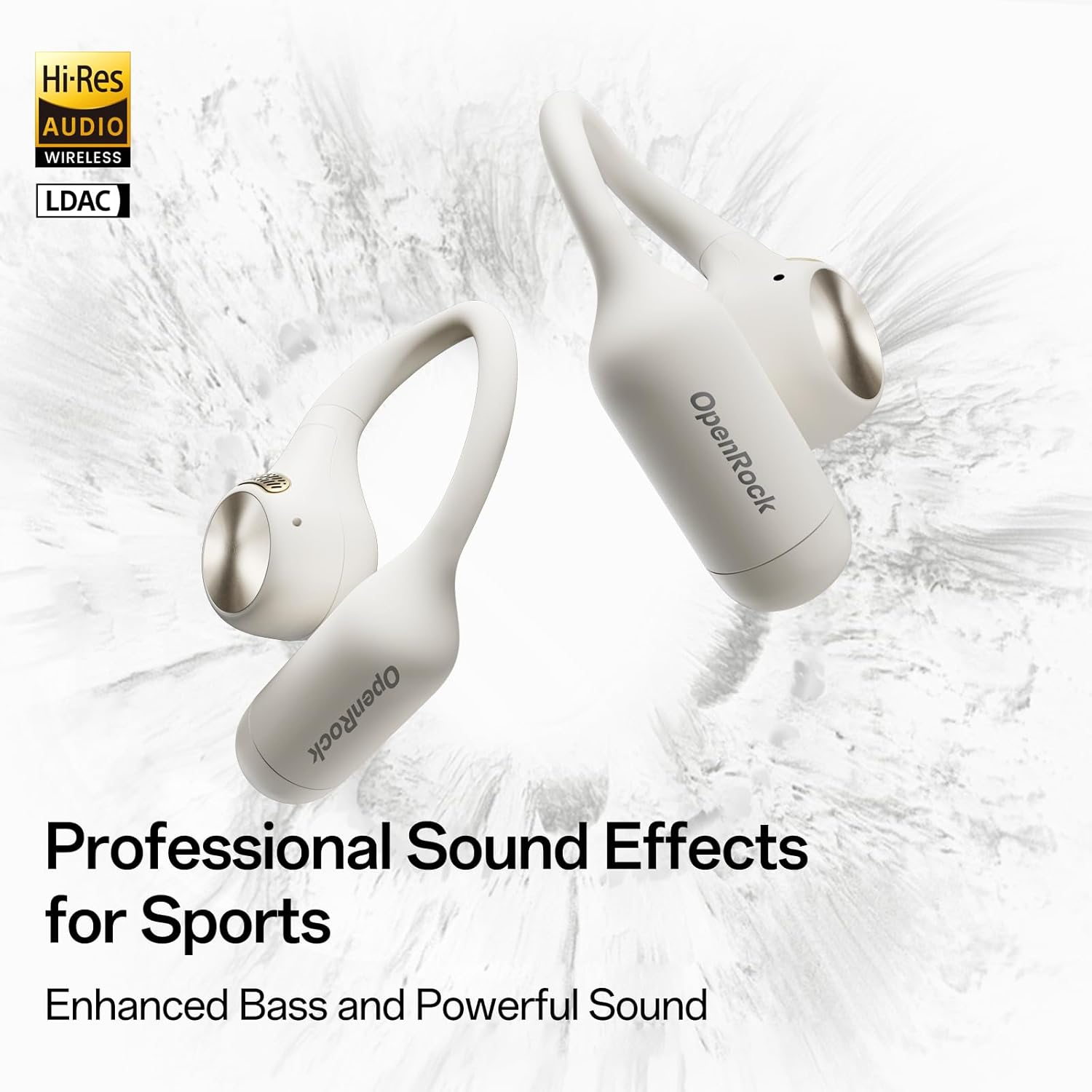 Openrock S2 Bluetooth Earbuds, Open Ear, Air Conduction, ENC Noise Cancellation, Non-Clogging Ear, over Ear image number 5