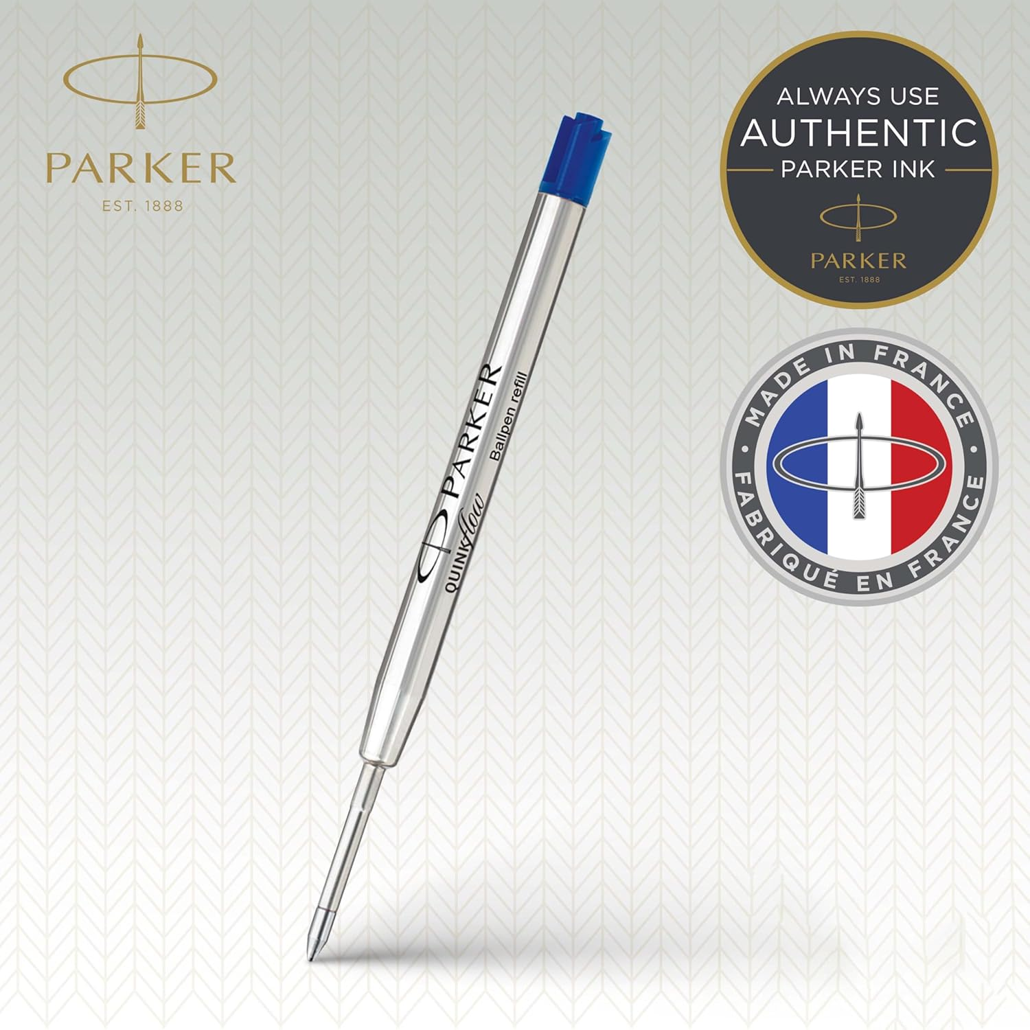 Parker Ballpoint Refill Blue Medium Blister (Pack of 2) image number 6