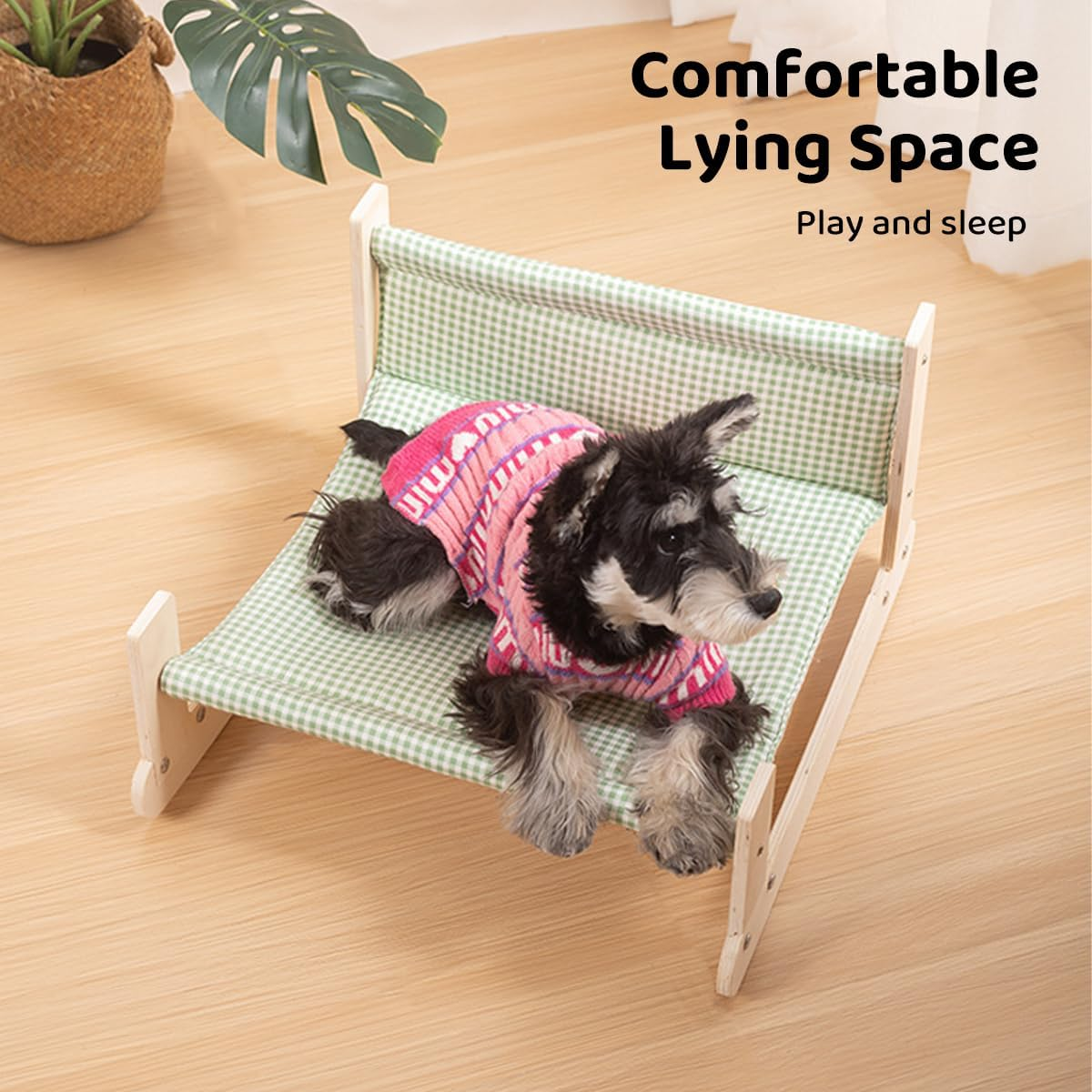 AIMALL Cat Fabric Recliner Rocker, Four Seasons Universal, Removable Washable Hammock Bed, Pet Rocking Sofa image number 5