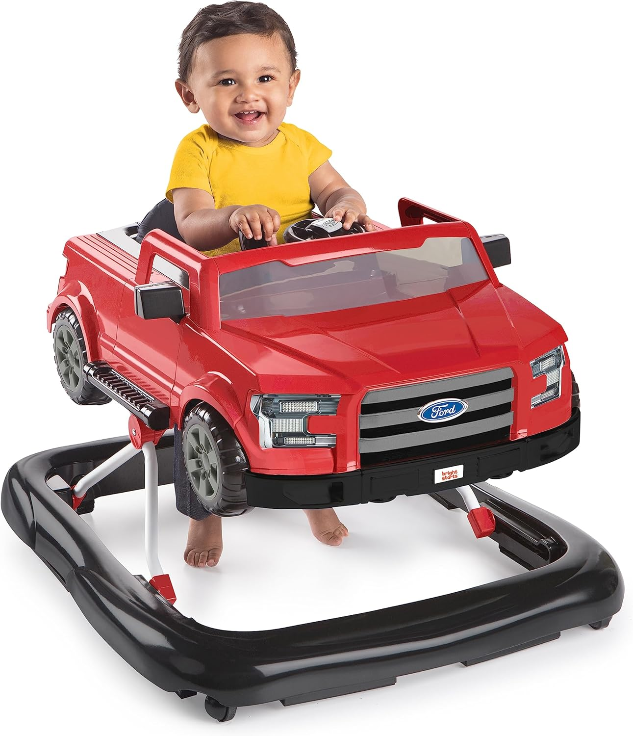 Bright Starts Ways to Play Walker&trade; - Ford F-150, Rapid Red, 4-In-1 Walker Ages 6 Months+ image number 4