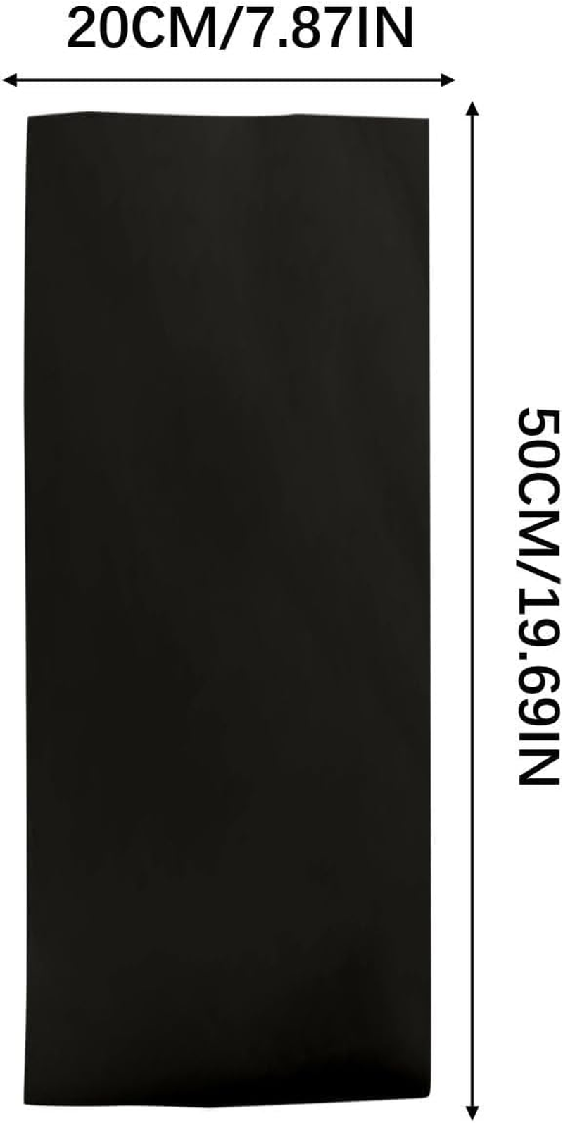 20Pcs Magic Paper for Wand Magic, Paper Magic, White Magic Paper for Wand Magic Tricks, Paper Magic Sheets Fire, Magic Kit (Black-20Pcs, 20X50Cm) image number 6