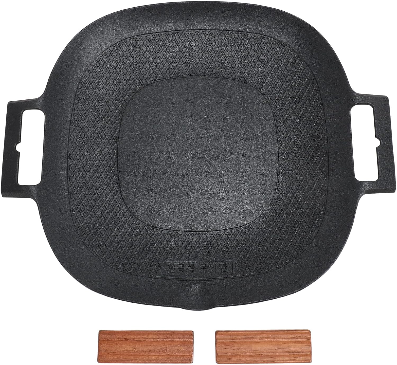 Barbecue Grill Pan, Aluminum Nonstick Stove Top Grill Pan with Pour Spouts Versatile Griddle Fast Heating Smokeless Stovetop BBQ Grill Plate for Indoor Outdoor BBQ Camping image number 4