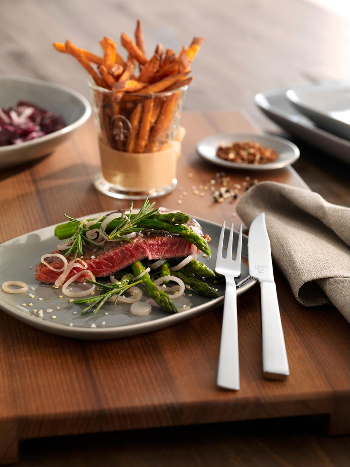 Zwilling 07150-259 Diner Steak Fork & Knife Set, Cutlery, Serving Tableware, Authentic Japanese Product