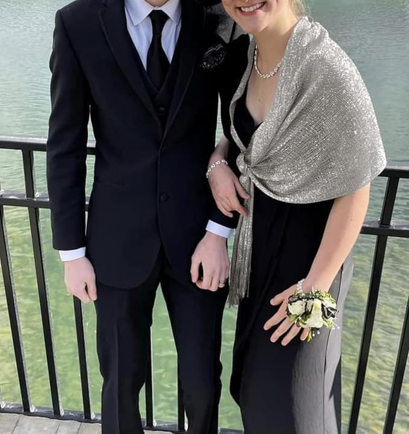 Metalic Shawls and Wraps for Evening Dresses Women'S Evening Gown Bride Bridesmaid image number 4