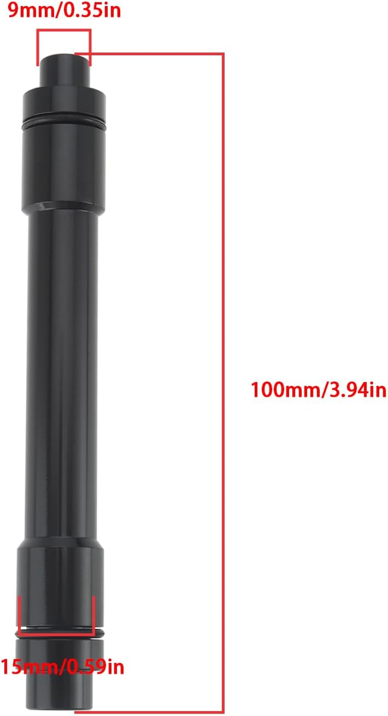 Create Idea Bike Thru Axle Hub Adapter Bicycle Hub Adapter 100Mm Thru Axle Hub Quick Release Conversion for Mountain Road Bike, Black image number 6