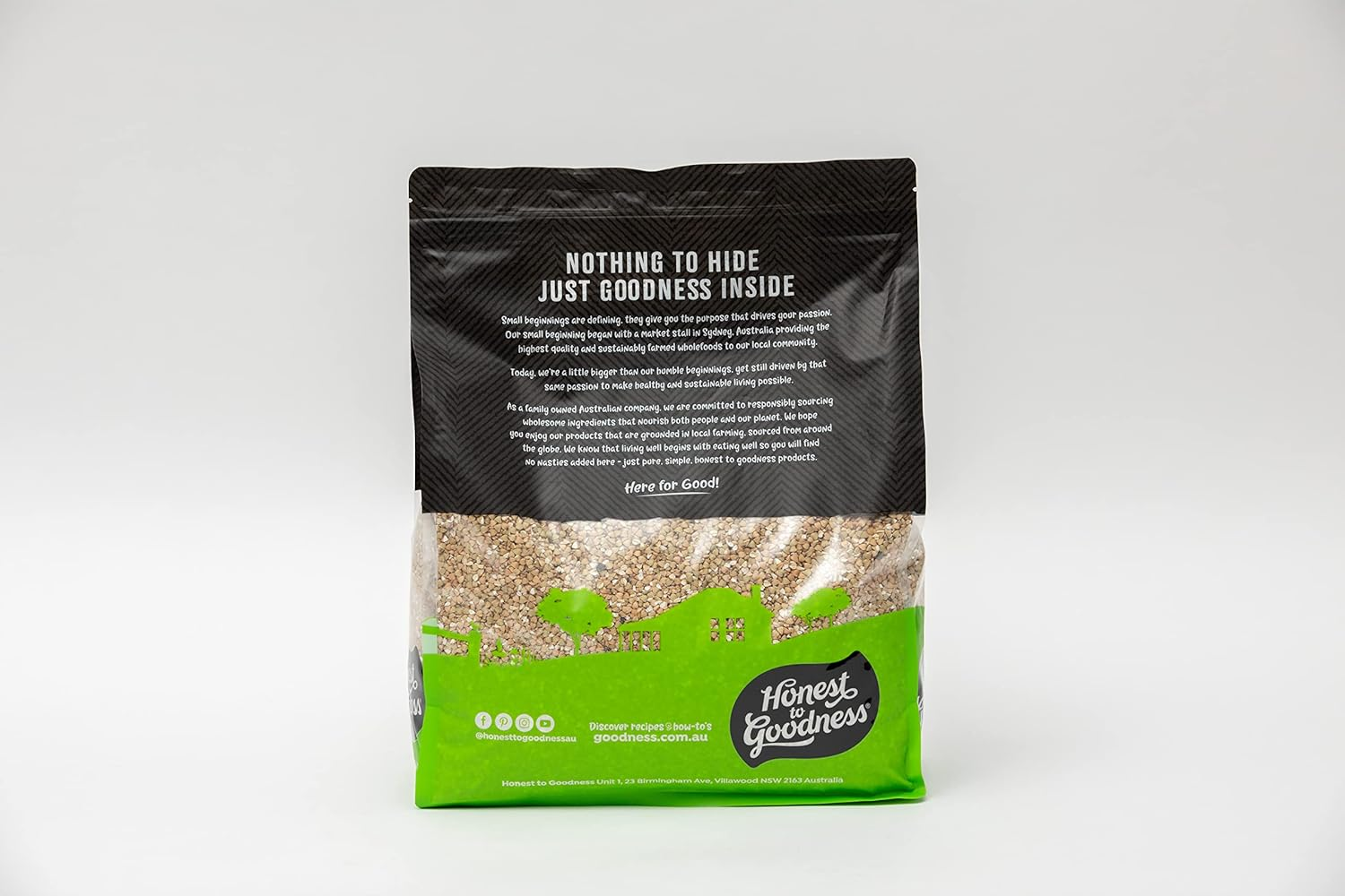 Honest to Goodness, Organic Australian Hulled Buckwheat, 5 Kg - Naturally Wheat-Free and Rich in Nutrients. Its Distinctive Nutty Flavour, Perfect for Cooking! image number 6