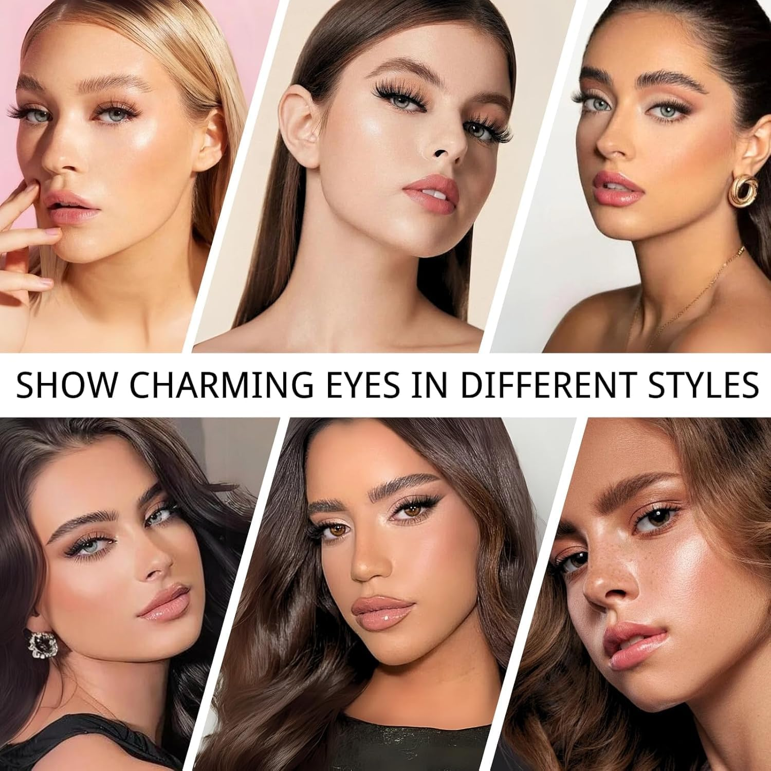 Cluster Lashes Lash Extension 540 Pcs Clusters Individual Lashes Soft DIY Eyelash Extensions Mixed Tray Eyelash Clusters Easy Diy Lash Extension Cluster at Home