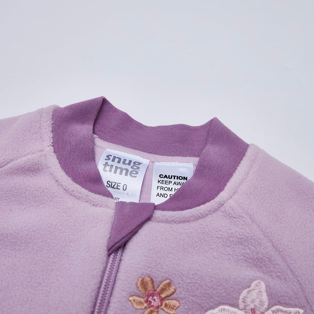 Snugtime Lined Polar Fleece Sleep Suit, Giraffe, Size 0 image number 6