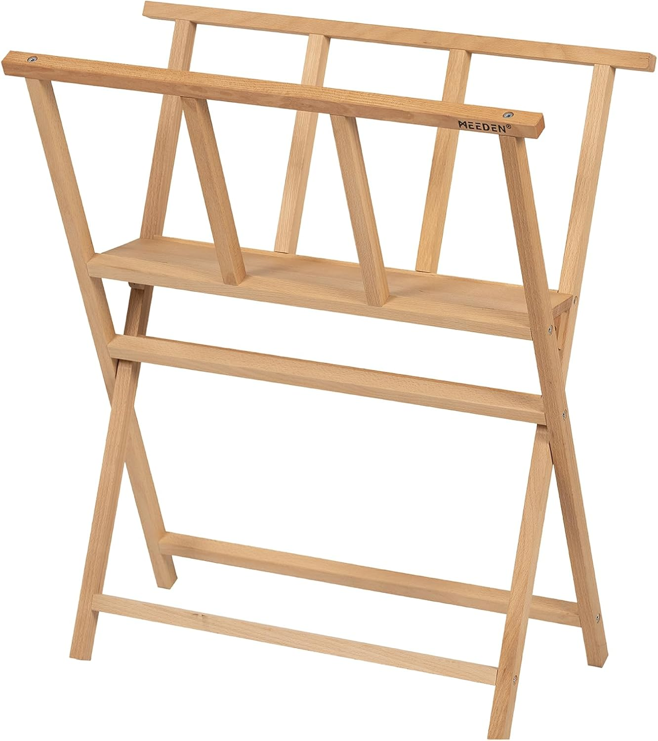 MEEDEN Folding Art Print Rack - Beechwood Art Storage Rack - Artist Storage and Display Rack for Canvas Art Prints Panels Posters Art Gallery Shows image number 5