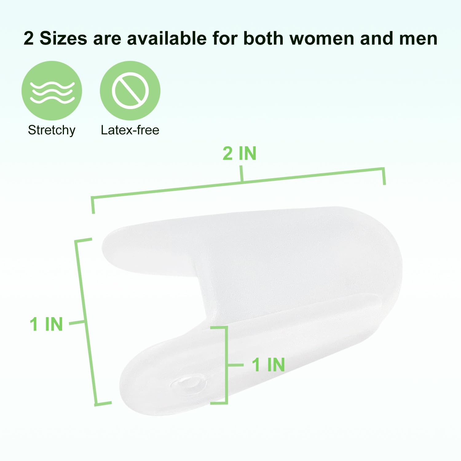 Niupiour Silicone Big Toe Separator for Bunion, 10 Pack- Large Toe Spacer for Women and Men, Flared Design Toe Straightener for Aligning Toes and Correcting Toe, Prevent Blisters, Calluses and Corns image number 6