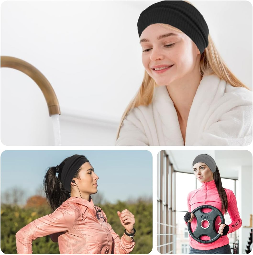 JEYORZY Pack of 3 Hair Bands, Women'S Headbands, Sports Elastic Hair Bands, Women'S Soft Headbands, Non-Slip Headbands, Exercise, Gym, Yoga, Running, Hair Band image number 1