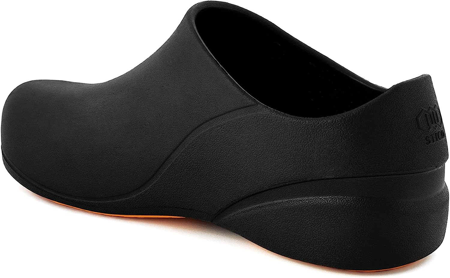 Stico Men'S Slip Resistant Chef Clogs, Professional Non-Slip Work Shoes for Restaurant Hospital Nursing Garden [Black] image number 2