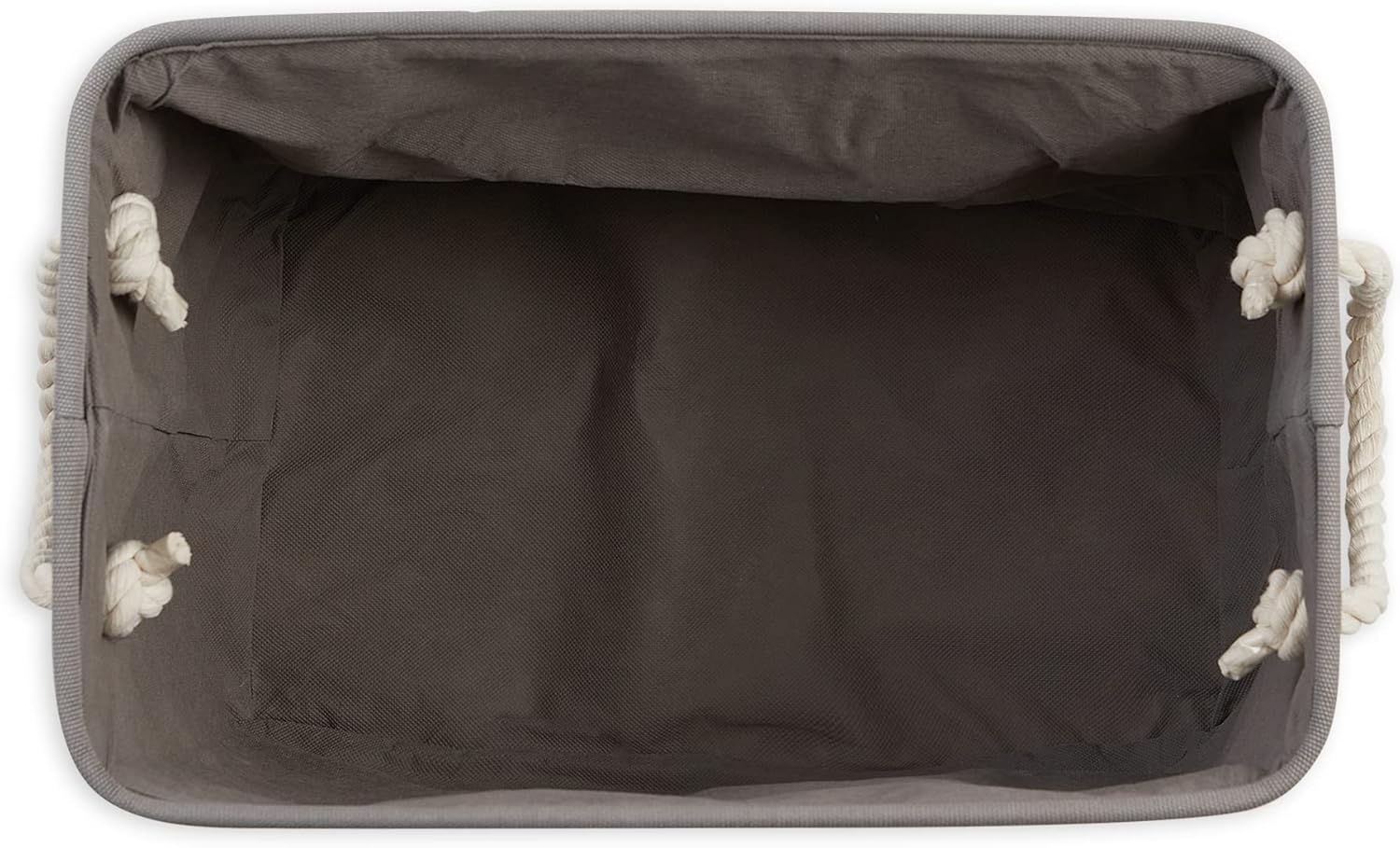 Bone Dry DII Medium Rectangle Pet Toy and Accessory Storage Bin, 16X10X12", Collapsible Organizer Storage Basket for Home D&eacute;cor, Pet Toy, Blankets, Leashes and Food-Gray Paw Print image number 4