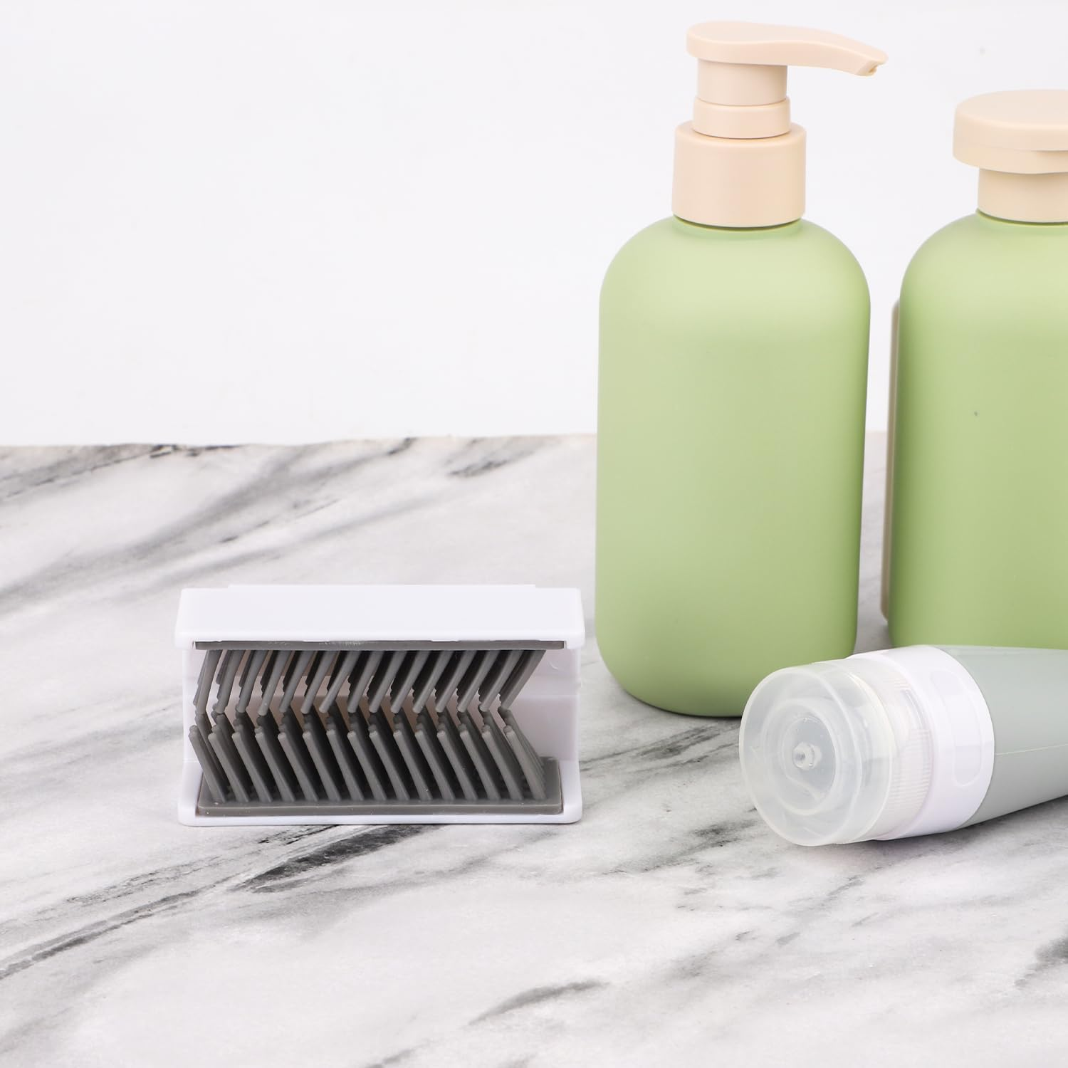 Shower Hair Catcher, Not Dirty Hands, Silicone Hair Collector, Wall Mounted Hair Catcher for Bath, Hair Trap for Wall (White) image number 4