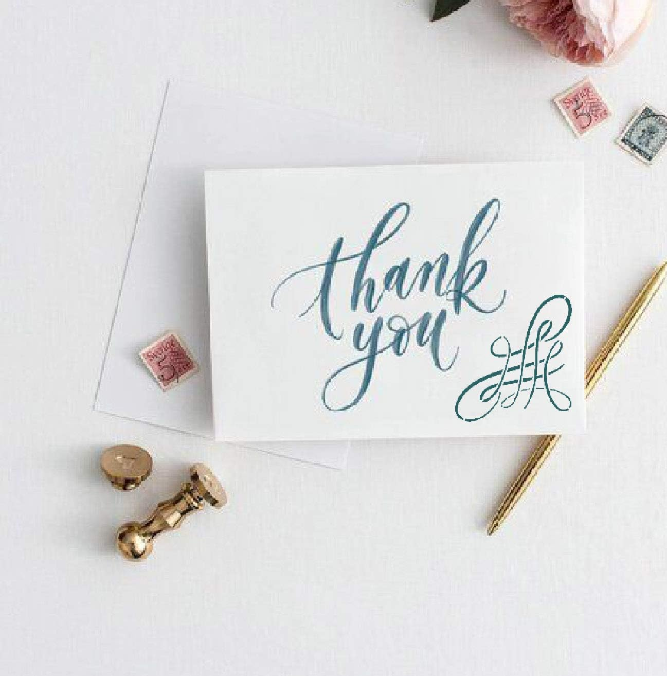 Craftreat Swirls Calligraphy Stencils for Painting on Wood, Wall, Tile, Canvas, Paper, Fabric and Floor - 6X6 Inches - Reusable Painting Stencils for Calligraphy Design - Stencil Art & Craft Supplies image number 1