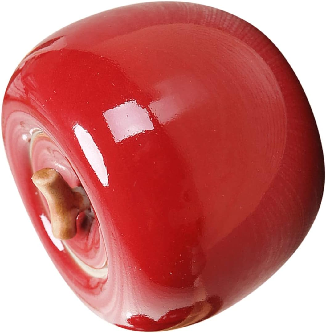 GRIRIW Apple Tea Can Ceramic Tea Jar Storage Container for Restaurant Home Container image number 2