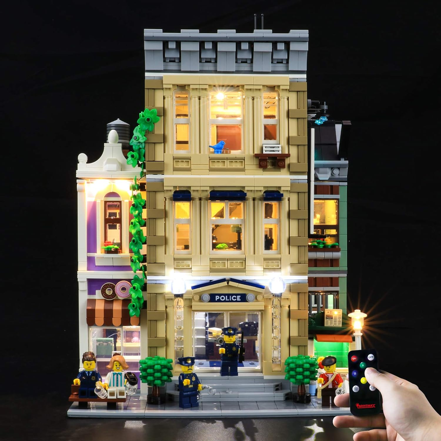 BRIKSMAX Led Lighting Kit for Police Station - Compatible with  10278 Building Blocks Model- Not Include the  Set image number 2