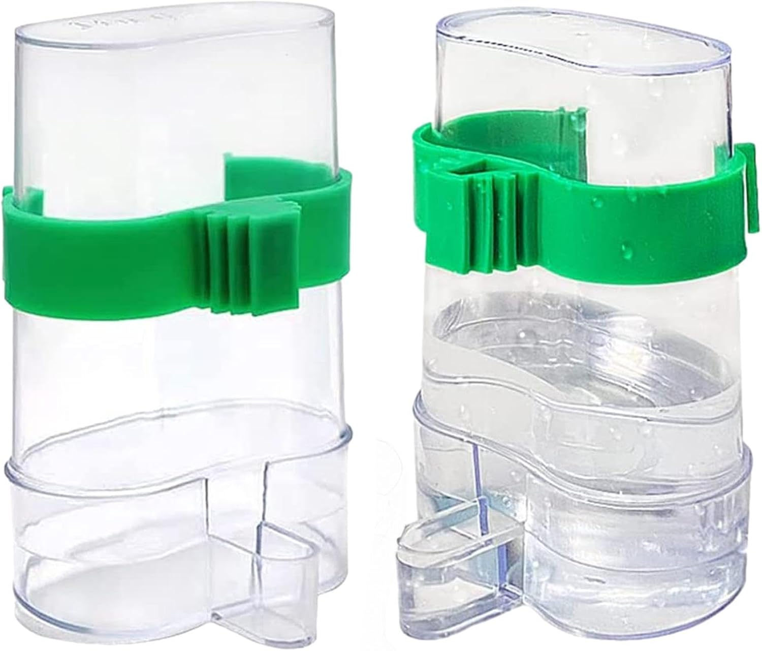 Comoda No Mess Bird Feeder | /Set Bird Water Dispenser Parrot Feeder with Clip | Water Dispenser Set, Automatic Bird Feeder, and Sturdy Pet Bird Feeder for Cage, Cockatiel, Budgie image number 4