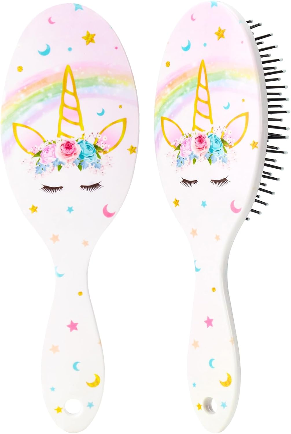 Unicorn Hair Brush for Toddlers - Suitable for Dry & Wet, Curly, Thick & All Hair Types, Perfect for Girls and Kids