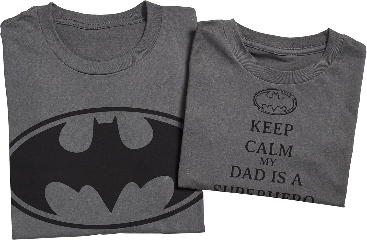 Zarlivia Clothing Keep Calm My Dads a Super Hero - Matching Father Kids Gift Set - Mens T Shirt & Kid'S T Shirt - Green - Large & 3-4 Years image number 5