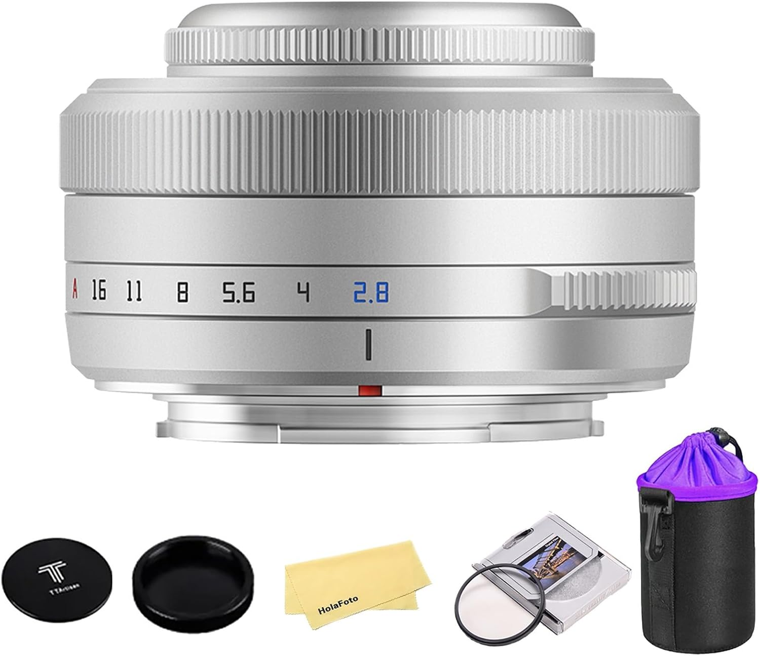 TTARTISAN AF 27Mm F2.8 APS-C Frame Lens Ultra-Compact Pancake Lens for Fuji X Mount Cameras for Fujifilm XS10 X-E4 X-T10 X-T20 X-T3 X-T4 X-T100 X-T200 X-T30 X-Pro1 X-Pro2 X-Pro3 X-E1-Silver image number 3