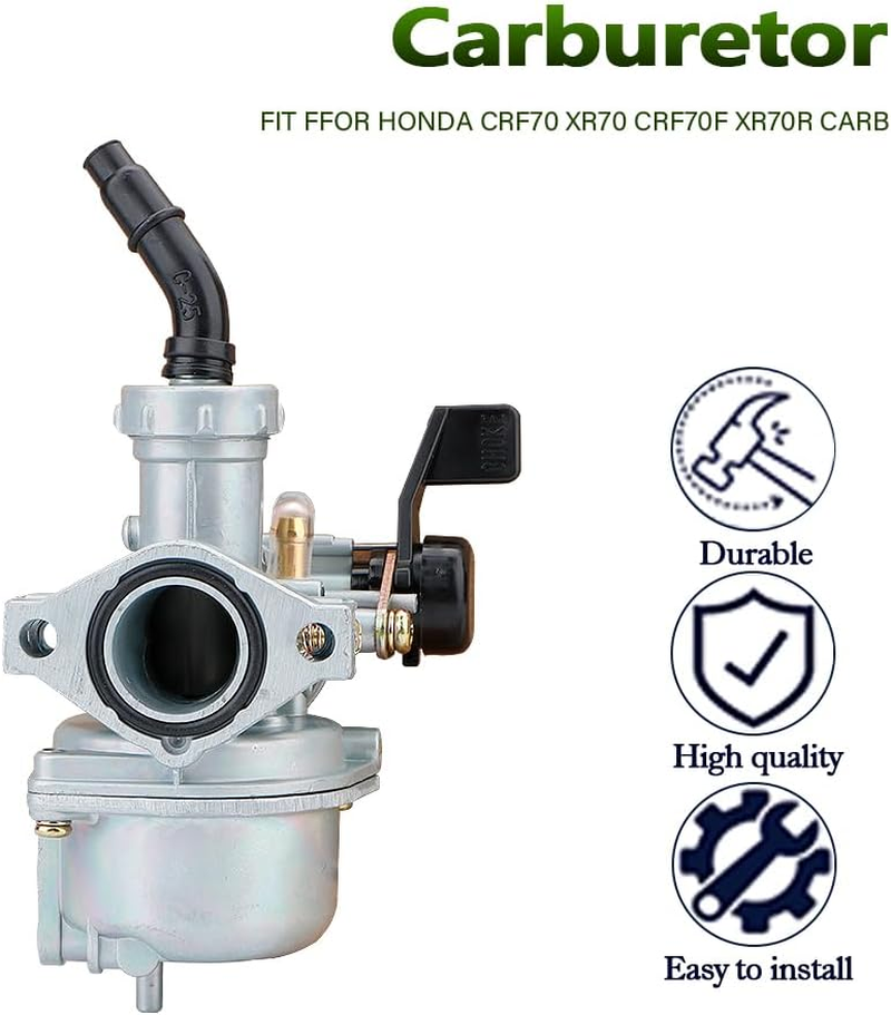 48MM CARBURETOR & THROTTLE CABLE for HONDA CRF70 XR70 CRF70F XR70R CARB image number 2