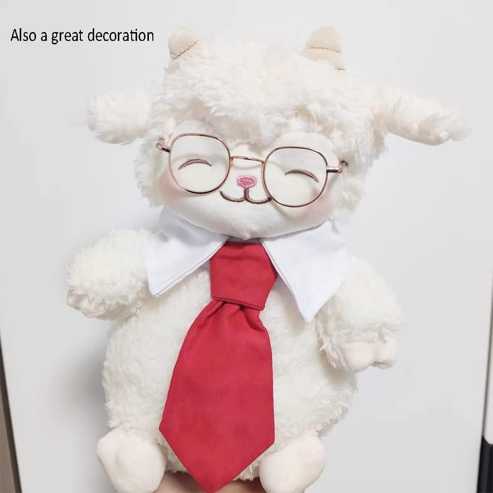 Dog Bow Tie, Gofunway Cat Formal Dog Wedding Attire White Puppy Collar Adjustable White Dog Tuxedo Collar with Black Dogs Neckties Pet Tuxedo Costume for Cats (Red, Small) image number 5