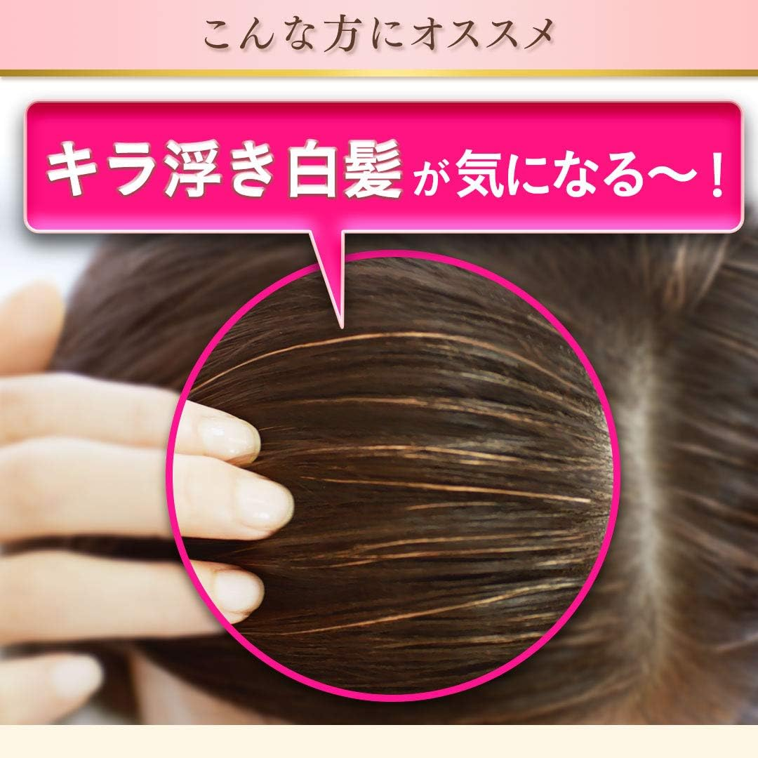 Hoyu Hoyu Bigen Hair Color Cream for Gray Hair, 6, Dark Brown, 1.4 Oz (40 G) + Agent 2, 1.4 Oz (40 G) X 2, Bonus [Quasi-Drug] - 1 (Very Bright Light Brown) image number 2