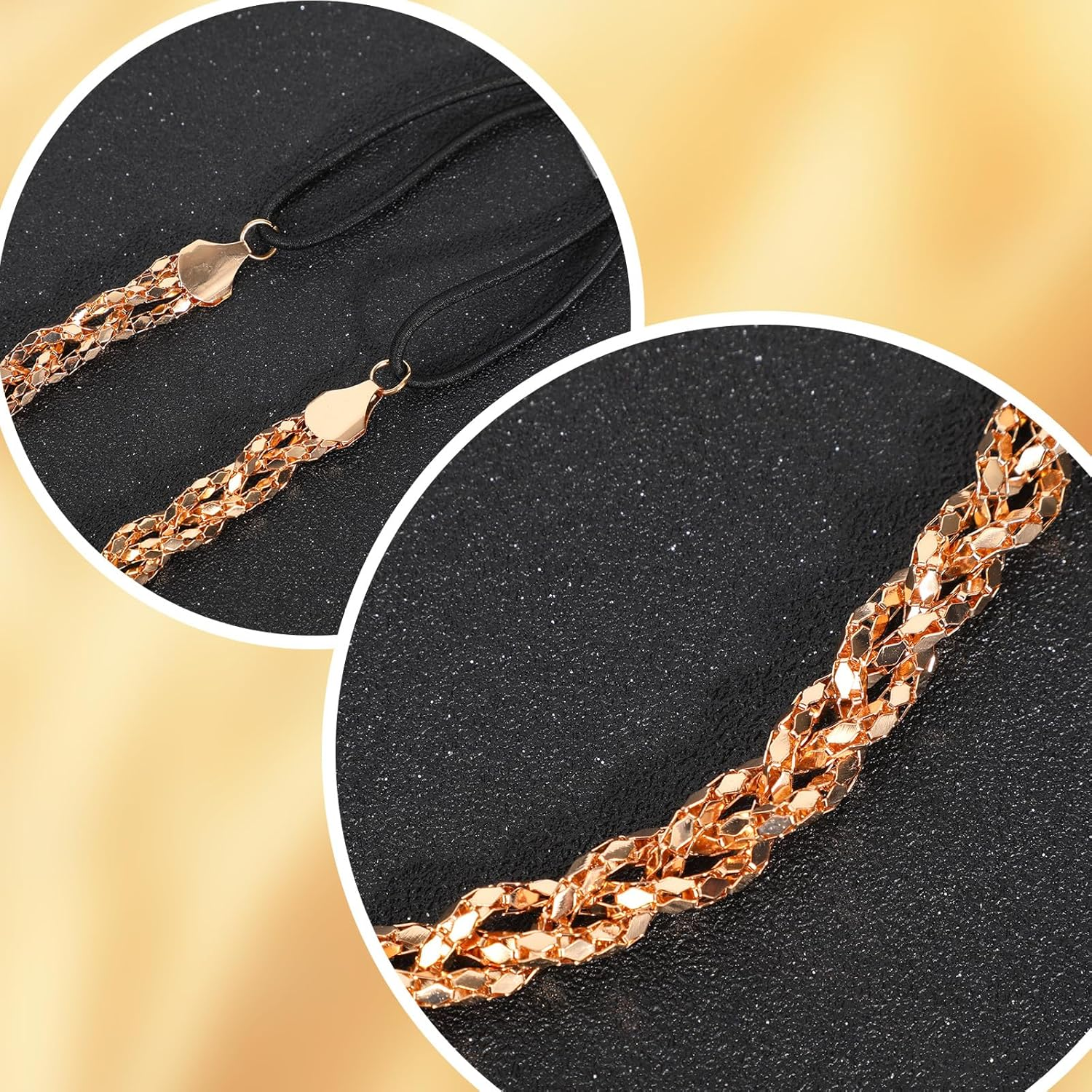 Gold Headpiece for Women, Gold Head Chain Jewelry Stylish Circlet Headpiece for Women Girls Festival Prom Party