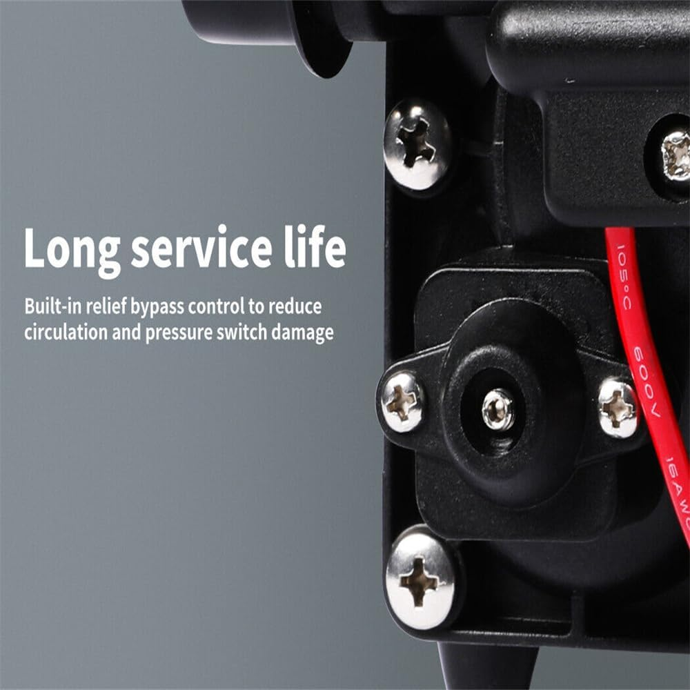 12V Caravan Water Pump High Pressure Self-Priming Rv Camping Boat 70PSI 20.8L/M image number 3