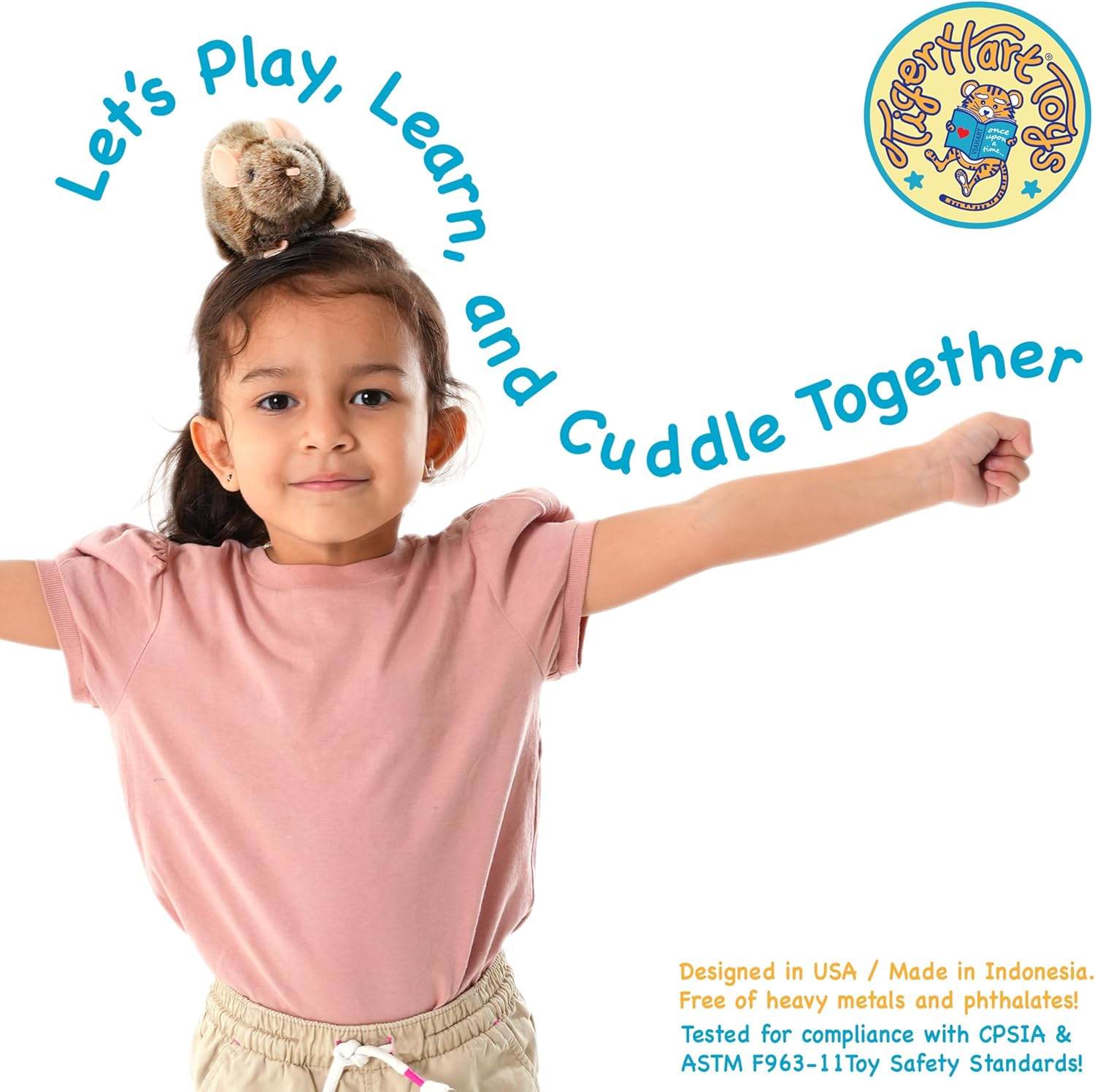 Reuben the Rat - 7 Inch Stuffed Animal Plush Mouse - by Tigerhart Toys image number 2