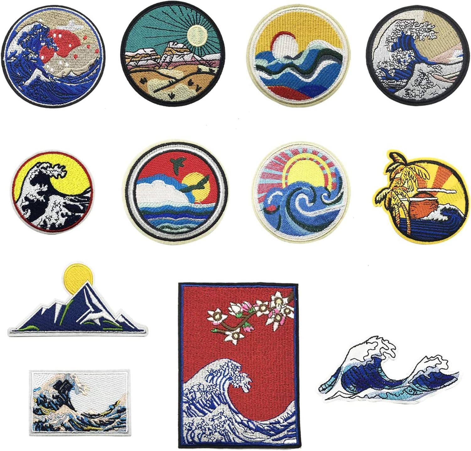 Woohome Patch Embroidered Iron on Applique Patch for Craft, Sewing, Clothing, Other Fabrics Knee Stick