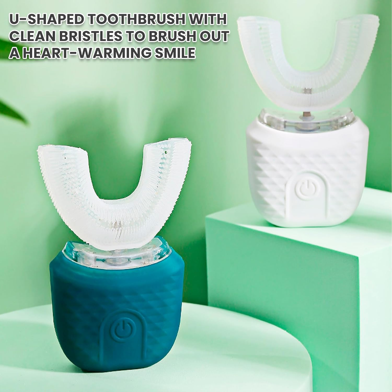 Scandinavian Smiles Toothbrush - 360&deg; Full Coverage Silicone Brush, Second Deep Cleaning, Gentle Gum Massage, Easy to Use (White) image number 4