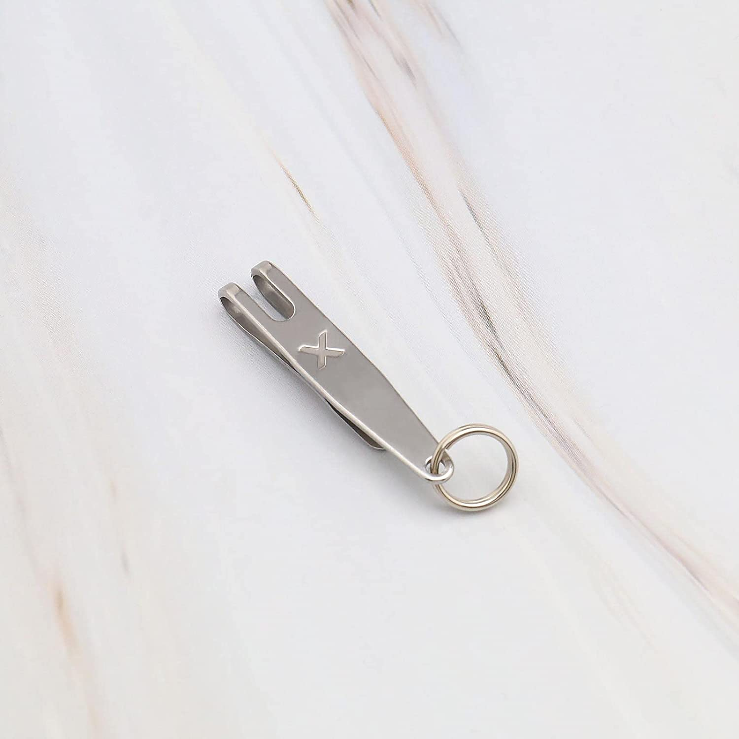 SING F LTD 8PCS Suspension Clip for Hanging EDC Items Key Torch Flint Flash Drive Emergency Whistle Multi-Purpose Pocket Clip Key Belt Holder Outdoor Quick Hanging Tool with Key Ring image number 5