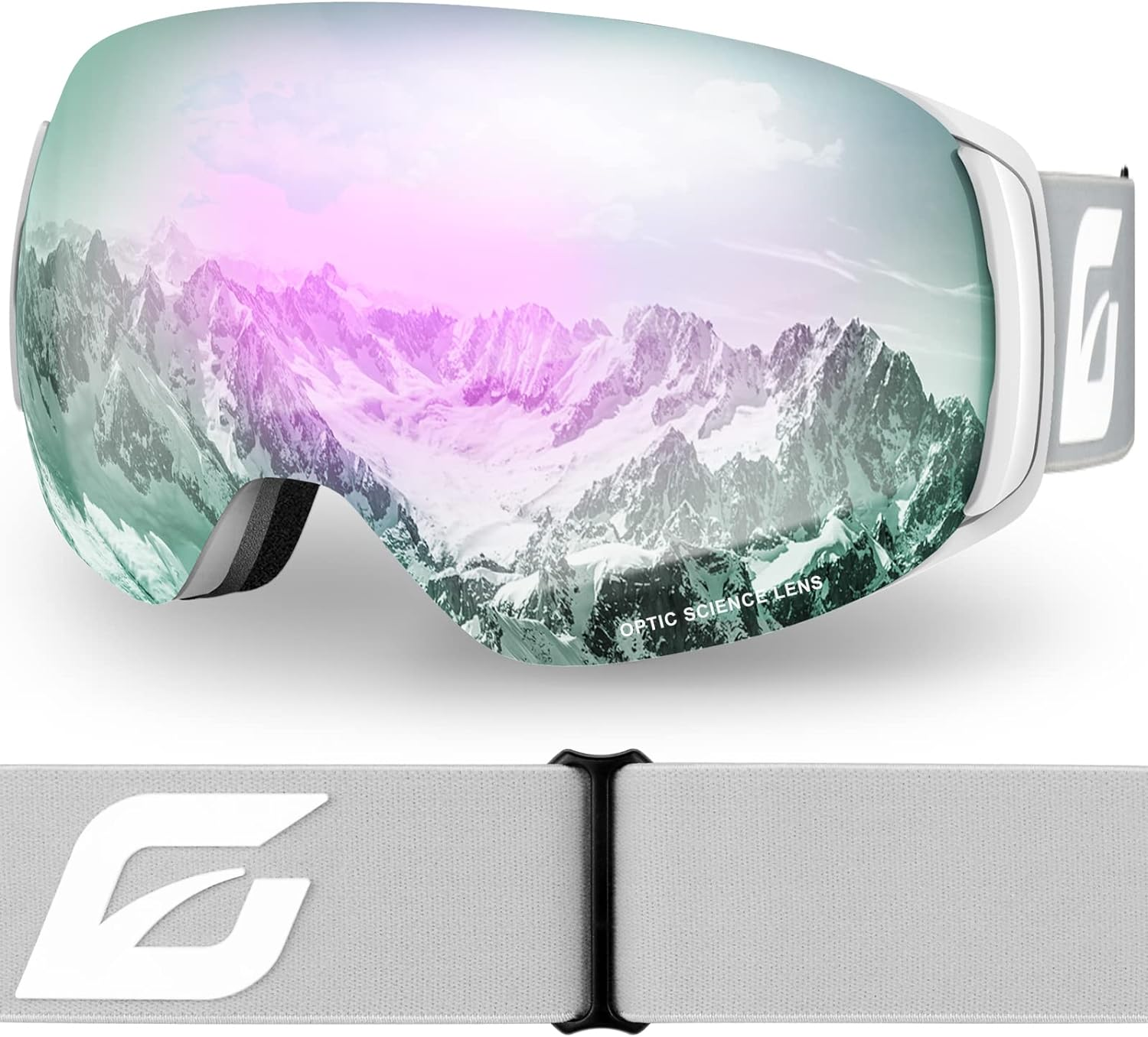 Emsina A1 Ski Goggles Men Women. Anti-Fog/Scratch 100% Uv400-Magnetic Lens-Snowboard Snow Goggles Men Women Adult & Junior image number 5