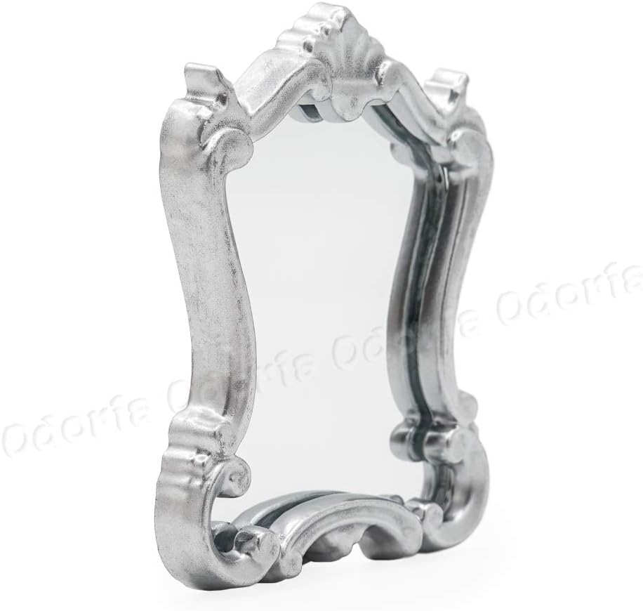Odoria 1/12 Scale Dolls House Miniature Wall Mirror Dollhouse Accessories, Silver image number 6