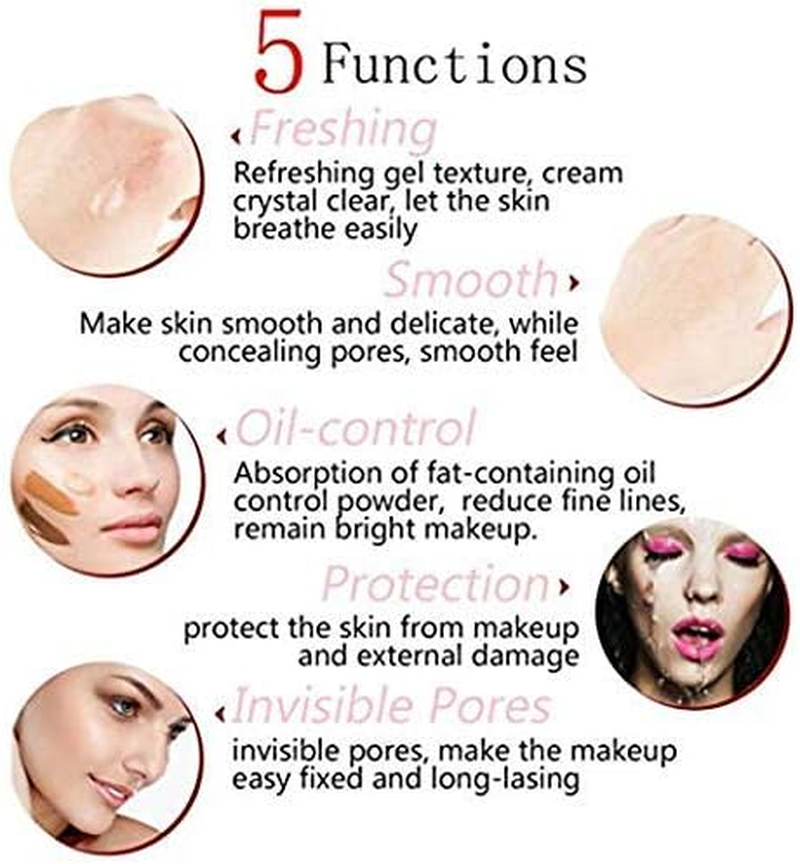 Bestland 5PCS Liquid PHOERA Foundation Set Matte Liquid Full Coverage Oil Control Breathable Invisible Cover Concealer with Face Primer, Foundation Brush, Makeup Sponge (102 Nude) image number 1