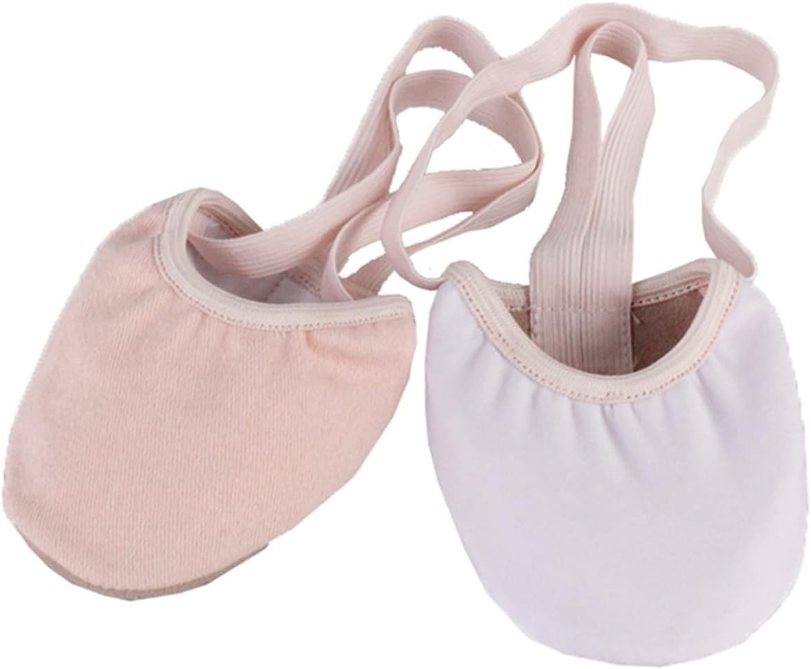 NOLITOY Professional Ballet Toe Shoes Half Sole Leather Dance Shoes for Women Size 33 (S) Elastic Band Ballet Dance Footwear for Adult image number 5