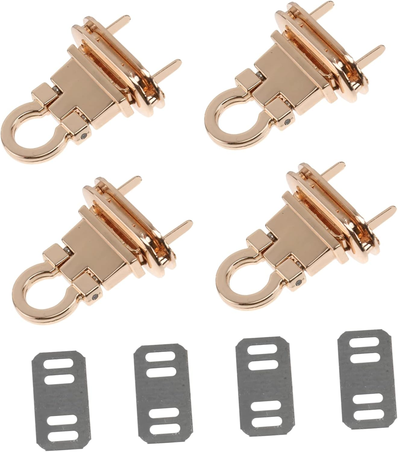 ARTIBETTER 4Pcs Replacement Handbag Locks Bag Lock Clutch Metal for Bags Suitcases Fashion Accessory