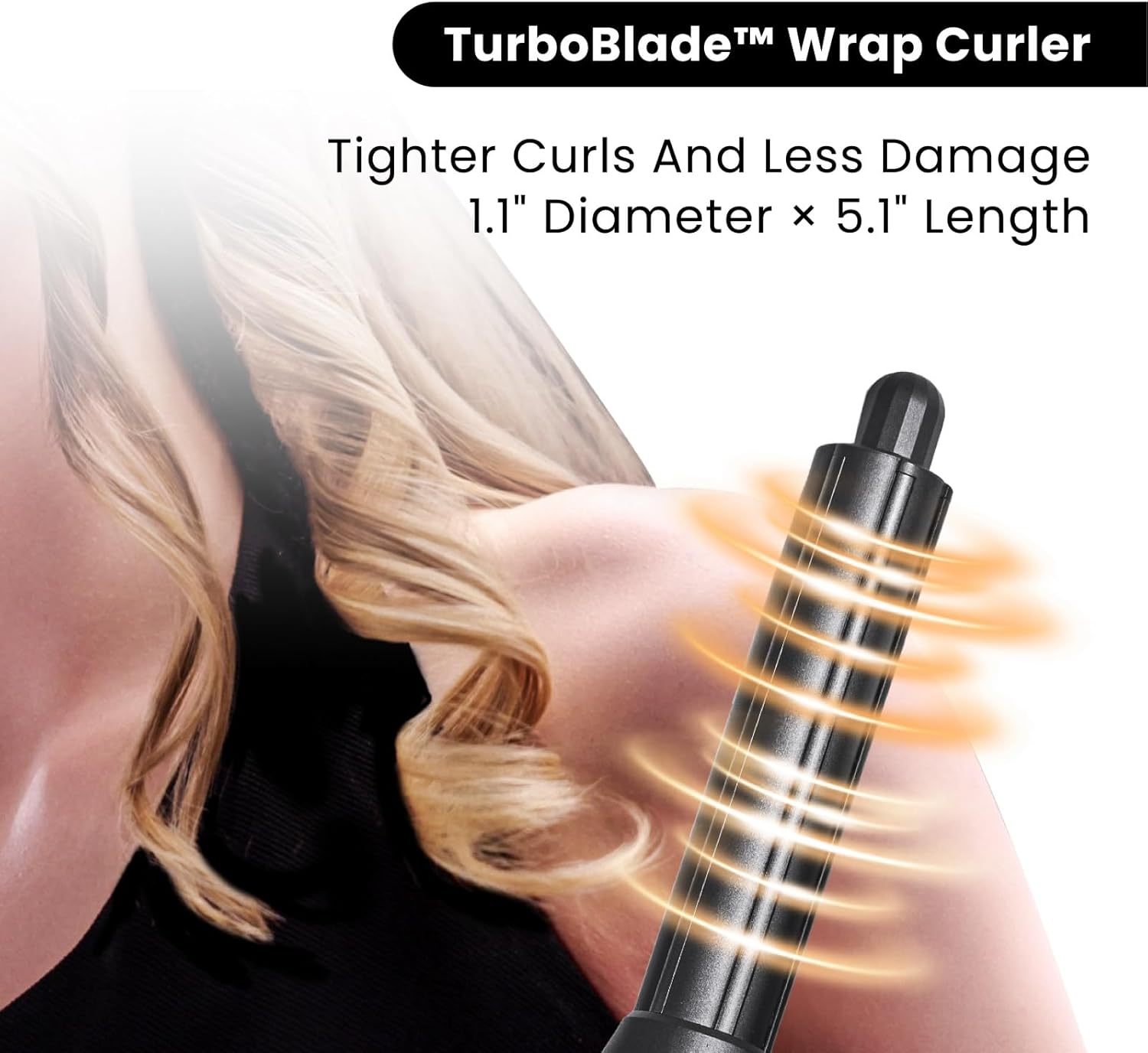 GLAMUP Upgraded 6 in 1 Hot Air Styler-Heat Straightener Brush, Auto Wrap Curler Fusionstyler Pro, High-Speed Motor Hair Dryer,Versatile,Negative Ionic, No Heat Damage, Magic Styler Gift Set image number 6