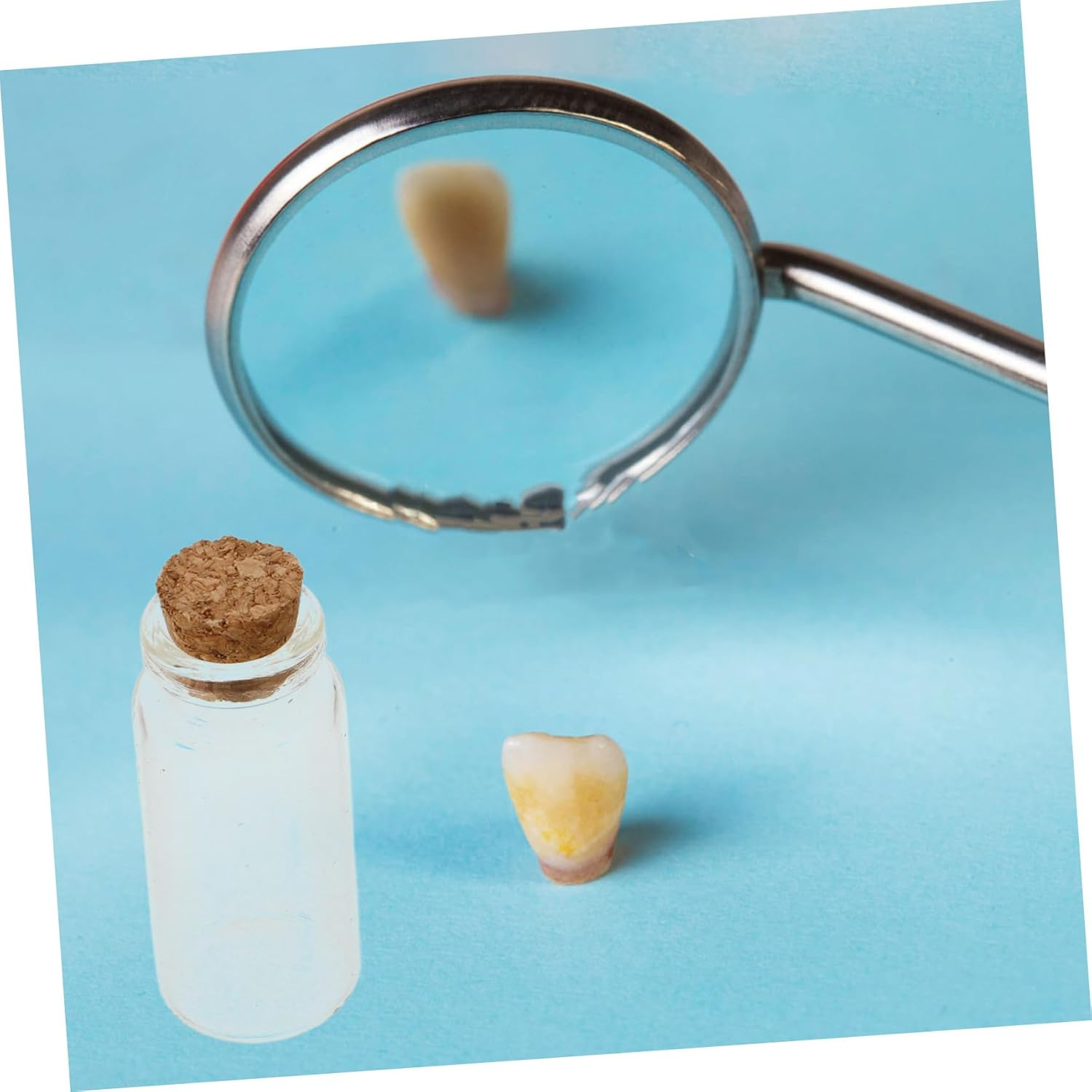 Newborn Memory Keepsake Box Diy Fetal Hair and Milk Teeth Preservation Bottles, Red Souvenir Case for Baby Hair and Teeth Collection, Infant Umbilical Cord Storage Set (2 Bottles)