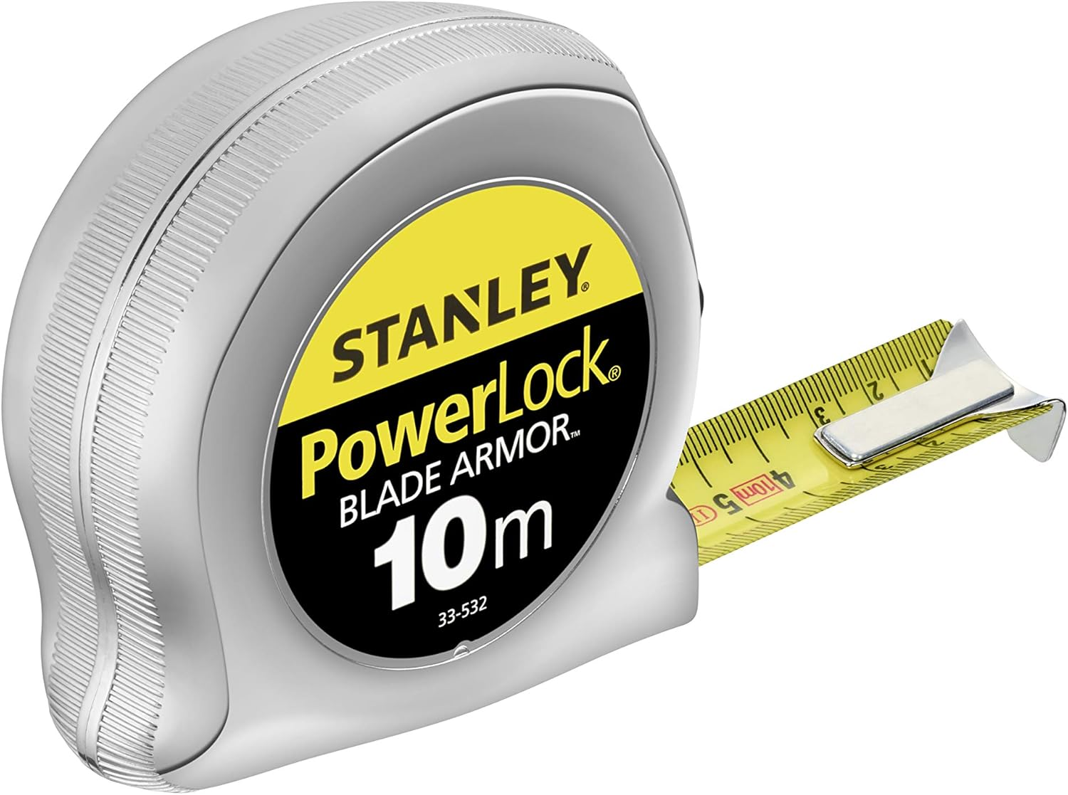 Stanley 0-33-532 10M Micro Powerlock Tape with Blade Armor, Silver image number 3