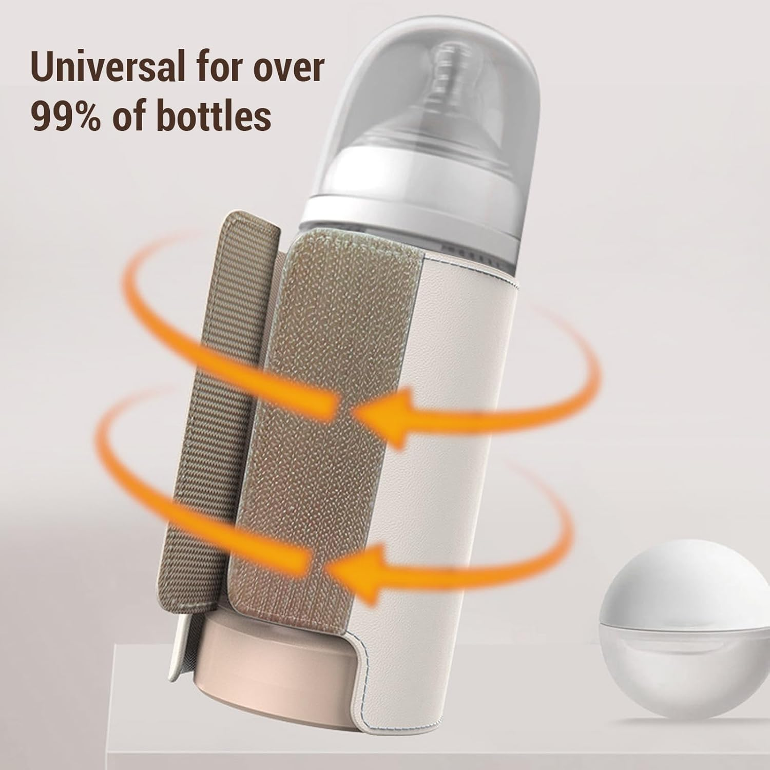 Luocute Portable Bottle Warmer for Travel, Cordless Baby Bottle Warmer Wrap Baby Milk Warmer Bottle Warmer for Breastmilk, 6000Mah image number 6