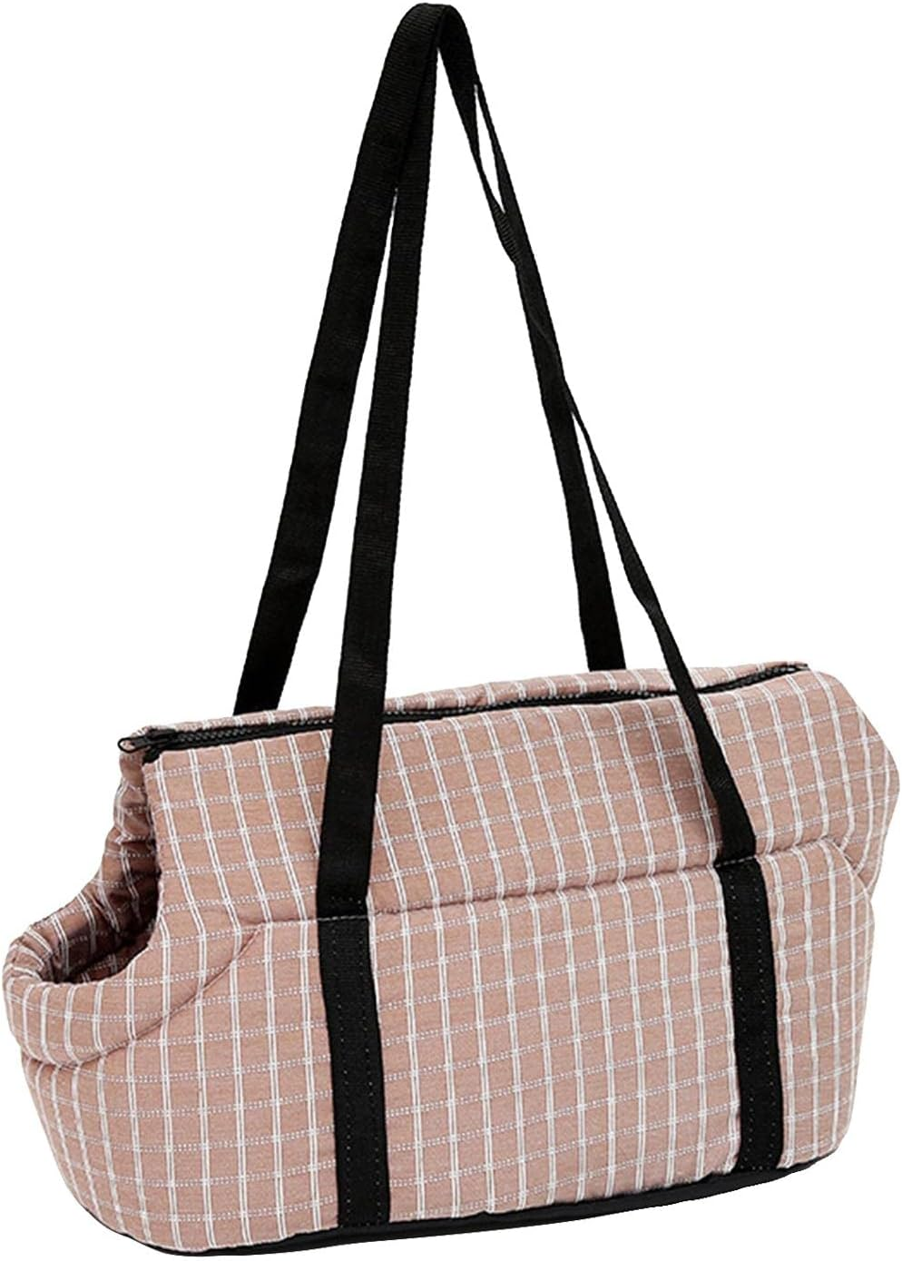 B Baosity Pet Carrier Tote Kitten Carriers Soft Pouch Breathable Dog Travel Bag with Leash Hook Carrying Handbag Cat Carrier Shoulder Bag, Coffee, L