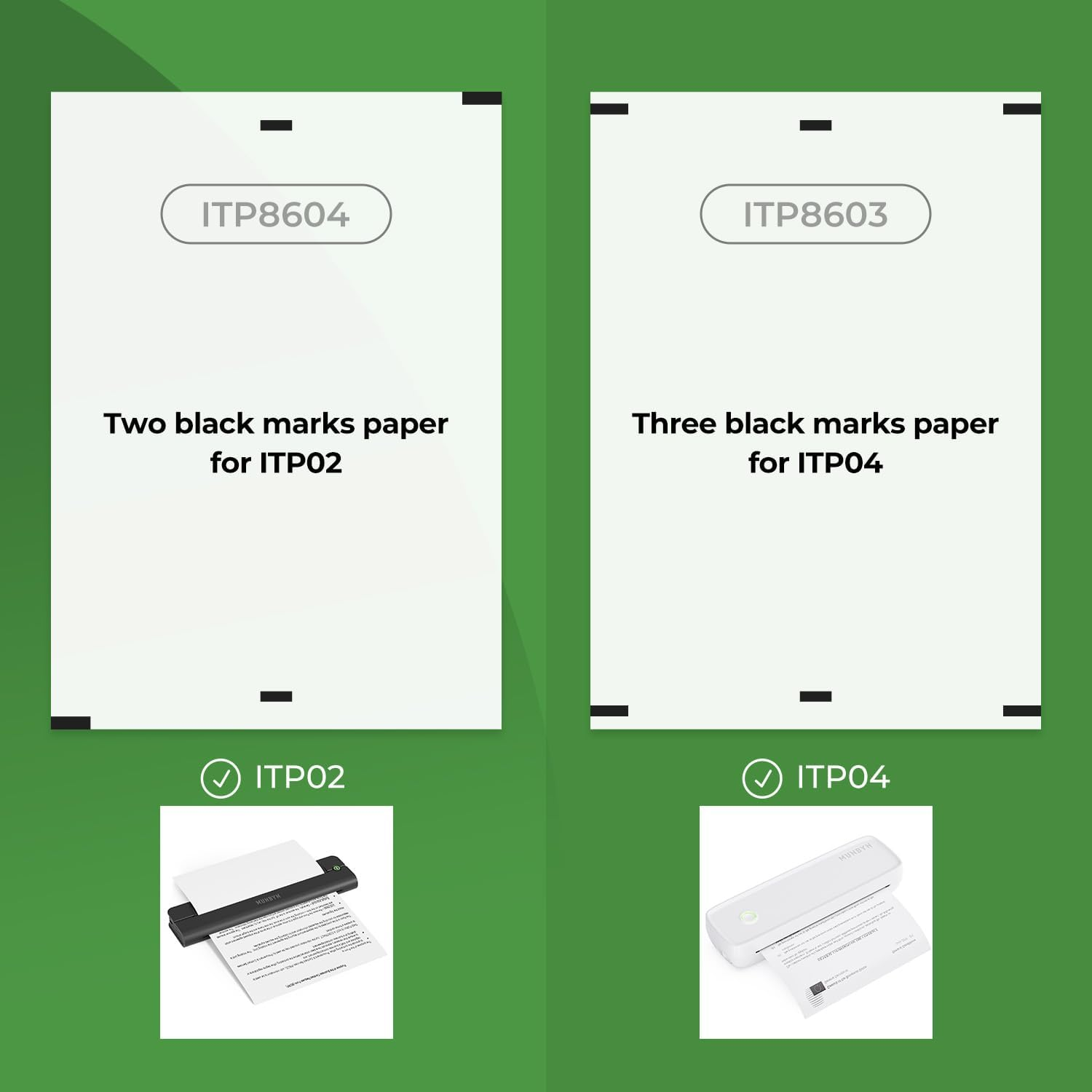 MUNBYN 200 Sheets Thermal Printer Paper A4 210 X 297Mm, Compatible with ITP01/ITP02 Portable Thermal Printer, Continual Feeding Paper image number 6