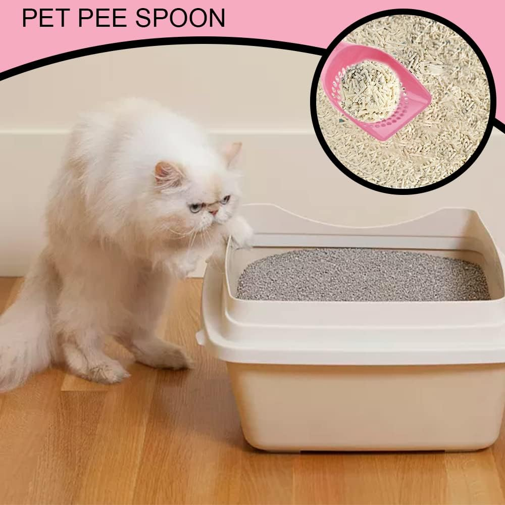 3 Pack Long Handle Cat Litter Scoop Cat Litter Shovel Kitten Cleaning Tool for Sifting Kitty Litter image number 3