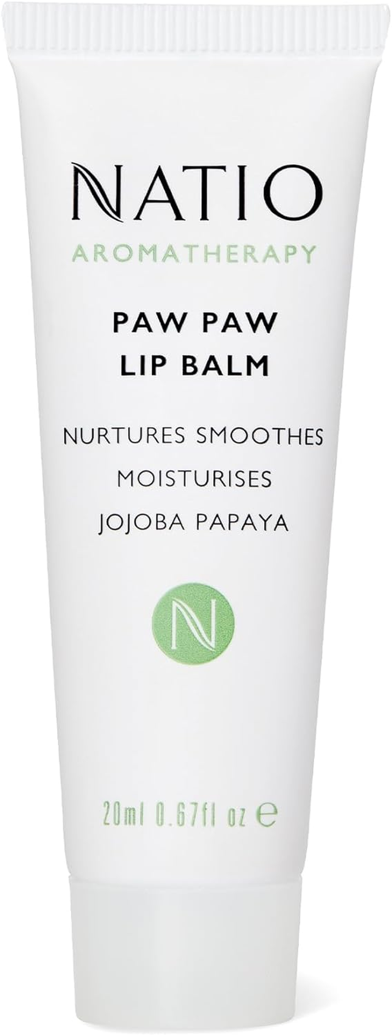 Natio Australia Paw Paw Lip Balm 20Ml - Jojoba Oil, Papaya, Cocoa Butter & Shea Butter - Nourishing Lip Moisturiser for Cracked Lips image number 1