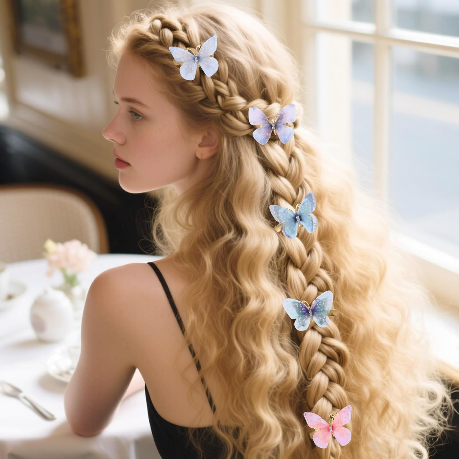 Pack of 18 Butterfly Hair Clips, Hair Clip, Butterfly Hair Clip, Small Children'S Hair Accessories, Girls (Solution 2)